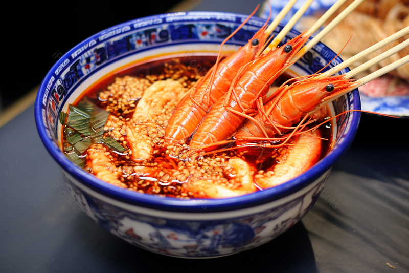 麻辣串串虾美味特色美食小吃实拍摄影图,高清,摄影图,摄影图片,图片大全,摄影图免费下载